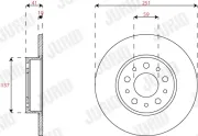 Bremsscheibe JURID 563295JC