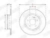 Bremsscheibe Hinterachse JURID 563320JVC-1 Bild Bremsscheibe Hinterachse JURID 563320JVC-1