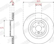 Bremsscheibe JURID 563323JC