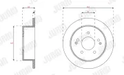 Bremsscheibe Hinterachse JURID 563341JC
