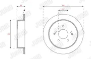 Bremsscheibe Hinterachse JURID 563345JC