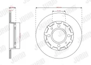 Bremsscheibe JURID 563364JC