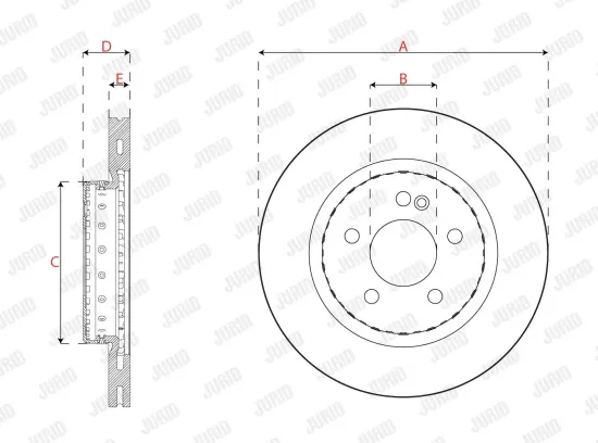Bremsscheibe JURID 563458JVC-1 Bild Bremsscheibe JURID 563458JVC-1