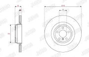 Bremsscheibe Hinterachse JURID 563515JC-1