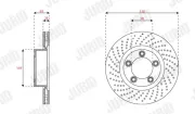 Bremsscheibe Vorderachse links JURID 563535JC-1