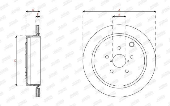 Bremsscheibe JURID 562054JC Bild Bremsscheibe JURID 562054JC