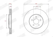 Bremsscheibe Vorderachse JURID 563568J