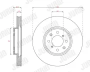 Bremsscheibe Vorderachse JURID 563611JC