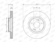 Bremsscheibe Vorderachse JURID 563620JC