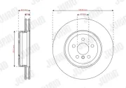Bremsscheibe Vorderachse JURID 563623JVC-1