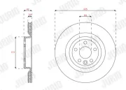 Bremsscheibe JURID 563639JC