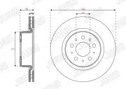 Bremsscheibe Vorderachse JURID 563658JC