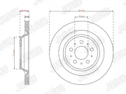 Bremsscheibe Hinterachse JURID 563659JC-1