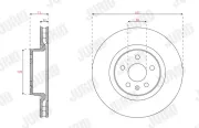 Bremsscheibe JURID 563660JC-1