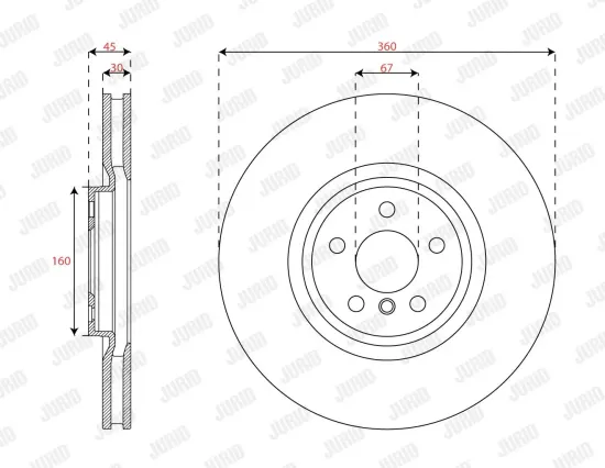 Bremsscheibe JURID 563669JC-1 Bild Bremsscheibe JURID 563669JC-1