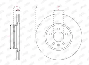 Bremsscheibe Vorderachse JURID 563675JC-1