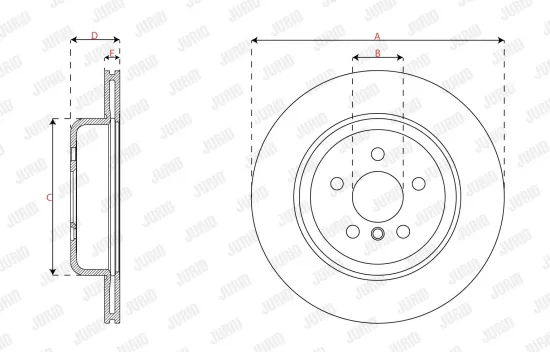 Bremsscheibe JURID 563686JC-1 Bild Bremsscheibe JURID 563686JC-1