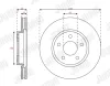 Bremsscheibe Vorderachse JURID 563694JC Bild Bremsscheibe Vorderachse JURID 563694JC