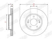 Bremsscheibe JURID 563700JC