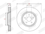 Bremsscheibe JURID 563707JC