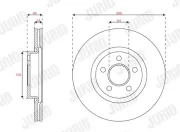 Bremsscheibe JURID 563708JC