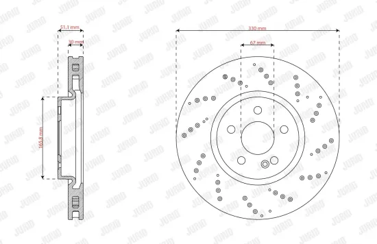 Bremsscheibe JURID 563725JC Bild Bremsscheibe JURID 563725JC
