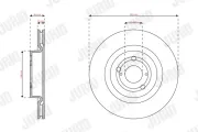 Bremsscheibe Vorderachse JURID 563739JC