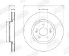 Bremsscheibe Vorderachse JURID 563747JC-1 Bild Bremsscheibe Vorderachse JURID 563747JC-1