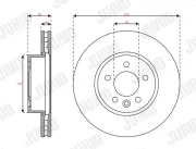 Bremsscheibe Vorderachse JURID 563749JC-1