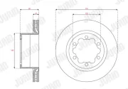 Bremsscheibe Hinterachse JURID 563751JC-1