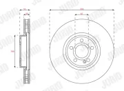 Bremsscheibe JURID 563754JC-1