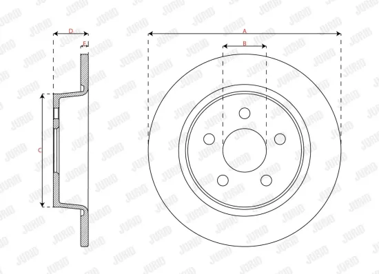 Bremsscheibe JURID 563768J Bild Bremsscheibe JURID 563768J