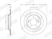 Bremsscheibe Hinterachse JURID 563813JC