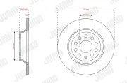 Bremsscheibe Hinterachse JURID 563814JC