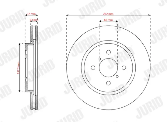 Bremsscheibe Vorderachse JURID 563816JC