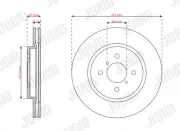 Bremsscheibe Vorderachse JURID 563816JC