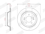 Bremsscheibe Hinterachse JURID 563833JC