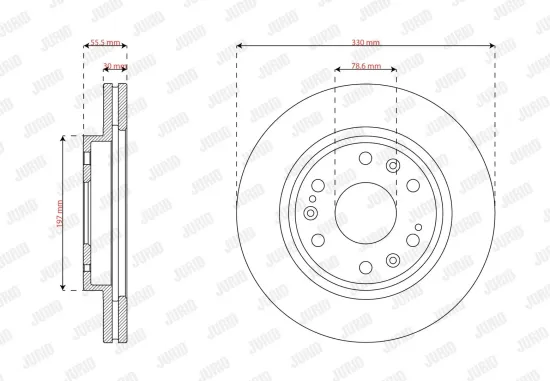 Bremsscheibe JURID 563841J-1 Bild Bremsscheibe JURID 563841J-1