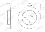 Bremsscheibe Hinterachse JURID 563854J