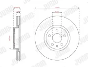 Bremsscheibe Vorderachse JURID 563862JC