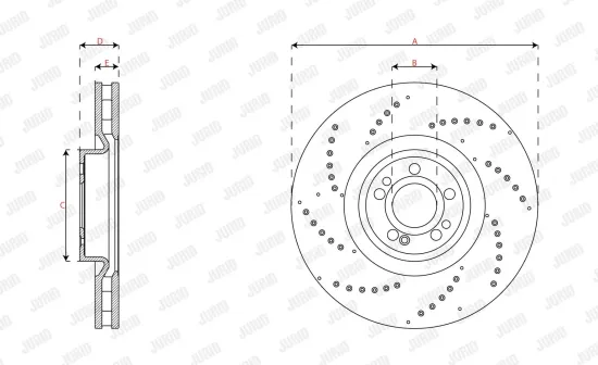 Bremsscheibe JURID 563913JC-1 Bild Bremsscheibe JURID 563913JC-1