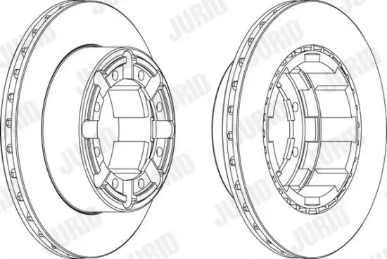 Bremsscheibe Hinterachse JURID 569103J Bild Bremsscheibe Hinterachse JURID 569103J