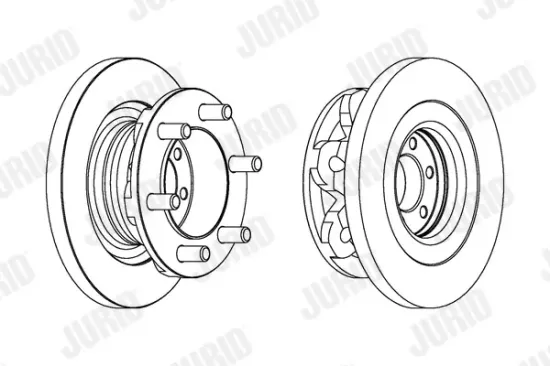 Bremsscheibe Vorderachse JURID 569168J Bild Bremsscheibe Vorderachse JURID 569168J