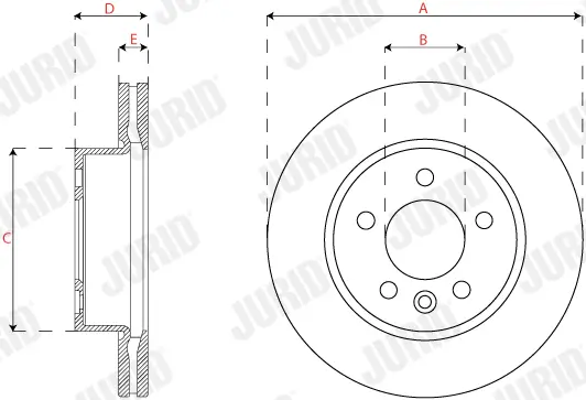 Bremsscheibe JURID 569276J Bild Bremsscheibe JURID 569276J