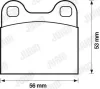 Bremsbelagsatz, Scheibenbremse JURID 571205J Bild Bremsbelagsatz, Scheibenbremse JURID 571205J