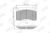 Bremsbelagsatz, Scheibenbremse Vorderachse JURID 571234J Bild Bremsbelagsatz, Scheibenbremse Vorderachse JURID 571234J