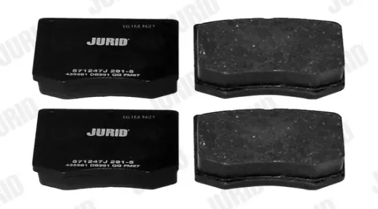 Bremsbelagsatz, Scheibenbremse Vorderachse JURID 571247J Bild Bremsbelagsatz, Scheibenbremse Vorderachse JURID 571247J