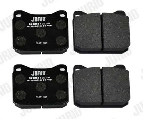 Bremsbelagsatz, Scheibenbremse Vorderachse JURID 571255J Bild Bremsbelagsatz, Scheibenbremse Vorderachse JURID 571255J