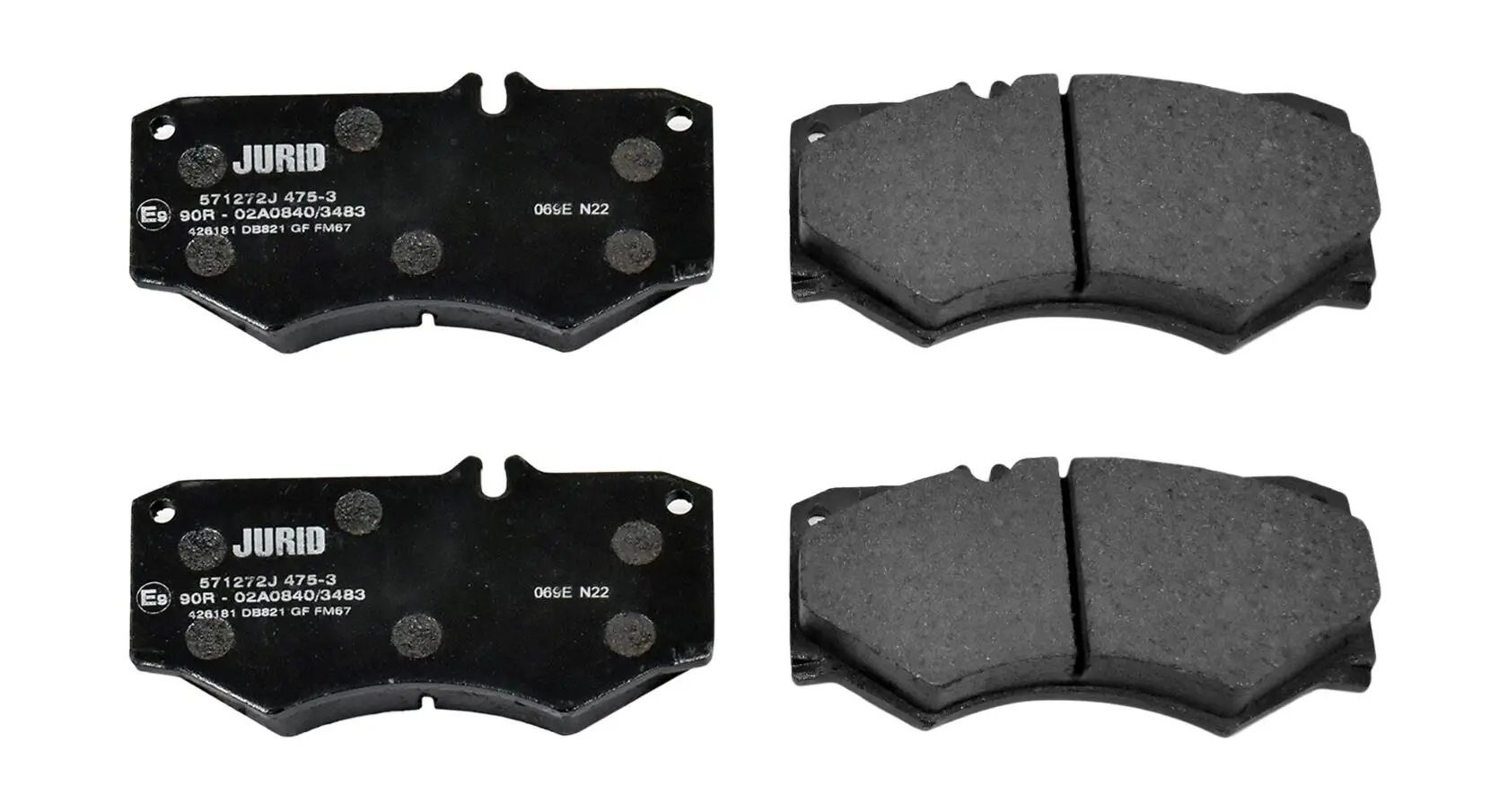 Bremsbelagsatz, Scheibenbremse JURID 571272J