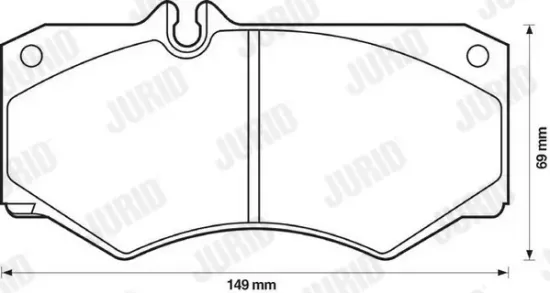 Bremsbelagsatz, Scheibenbremse JURID 571272J Bild Bremsbelagsatz, Scheibenbremse JURID 571272J